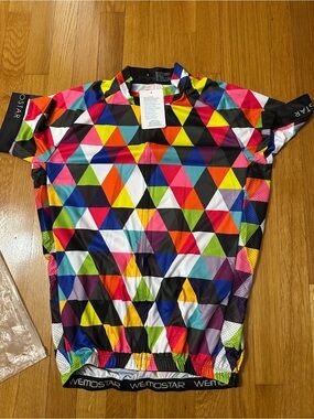 Weimostar Men’s Large Cycling Jersey NWT